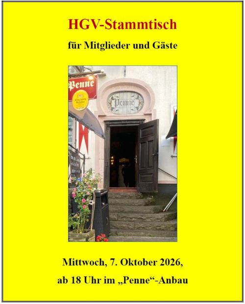 HGV Stammtisch im Oktober